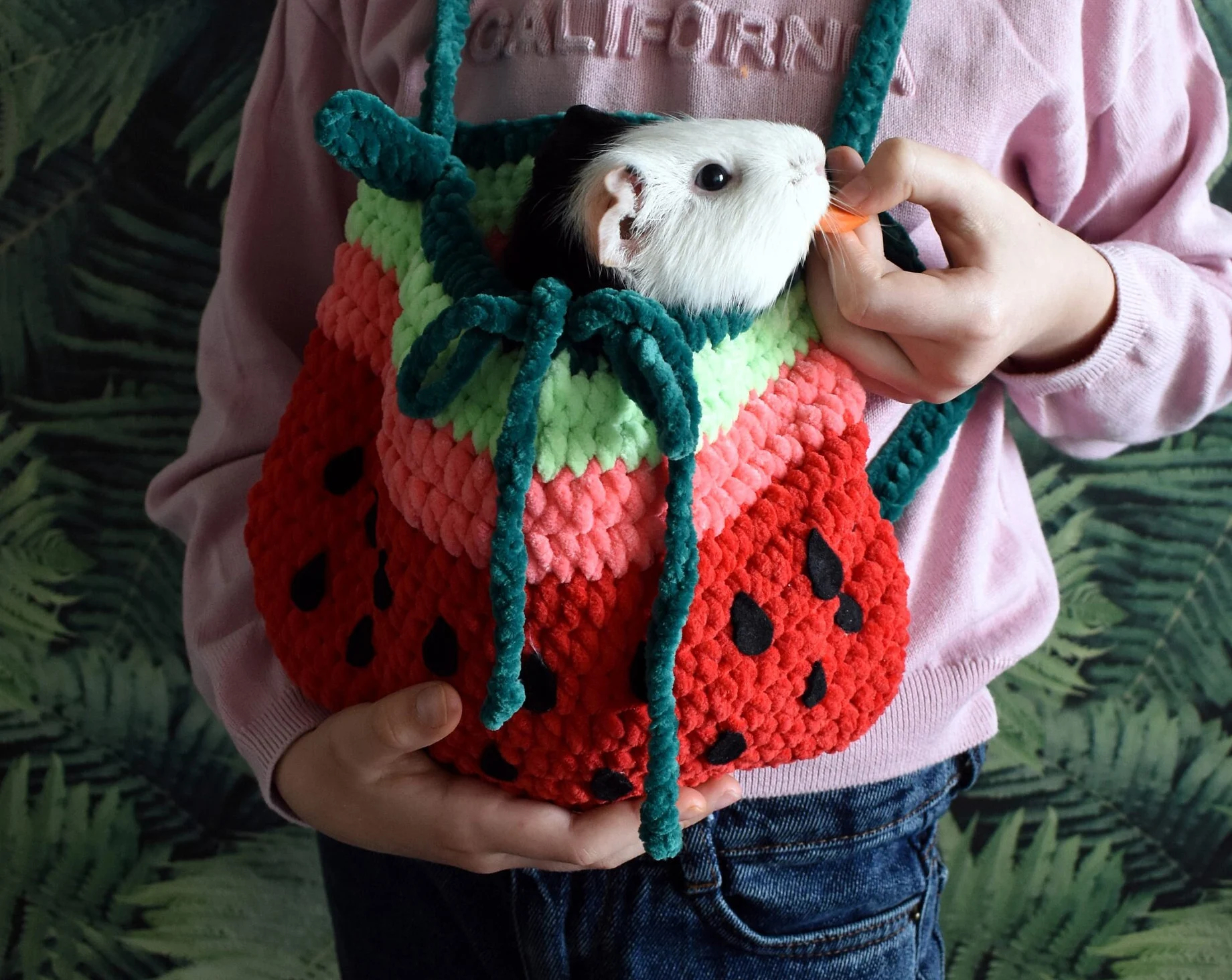 Watermelon Cool Knitted Pet Bag - Image 7