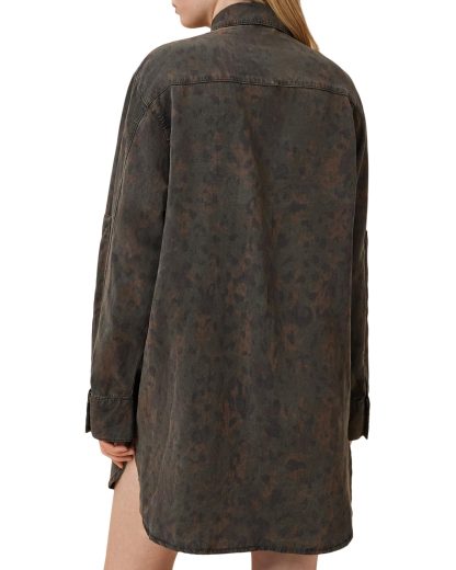 Camouflage denim shirt dress - Image 5