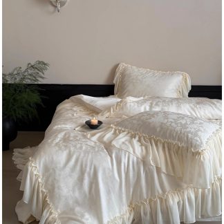 French palace jacquard satin four-piece bedding set