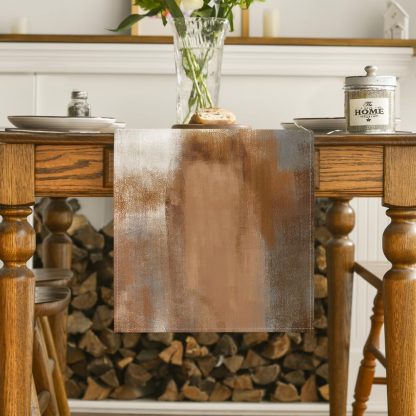 Abstract brushstroke table runner - Image 4