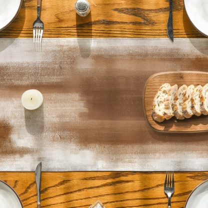 Abstract brushstroke table runner - Image 3