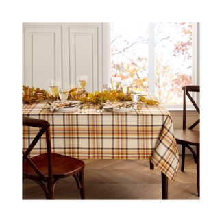 Autumn Plaid Harvest Tablecloth
