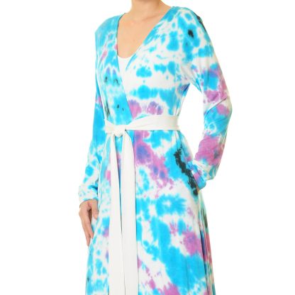 Binghu Yunran fresh tie-dyed lace-up robe outerwear - Image 8