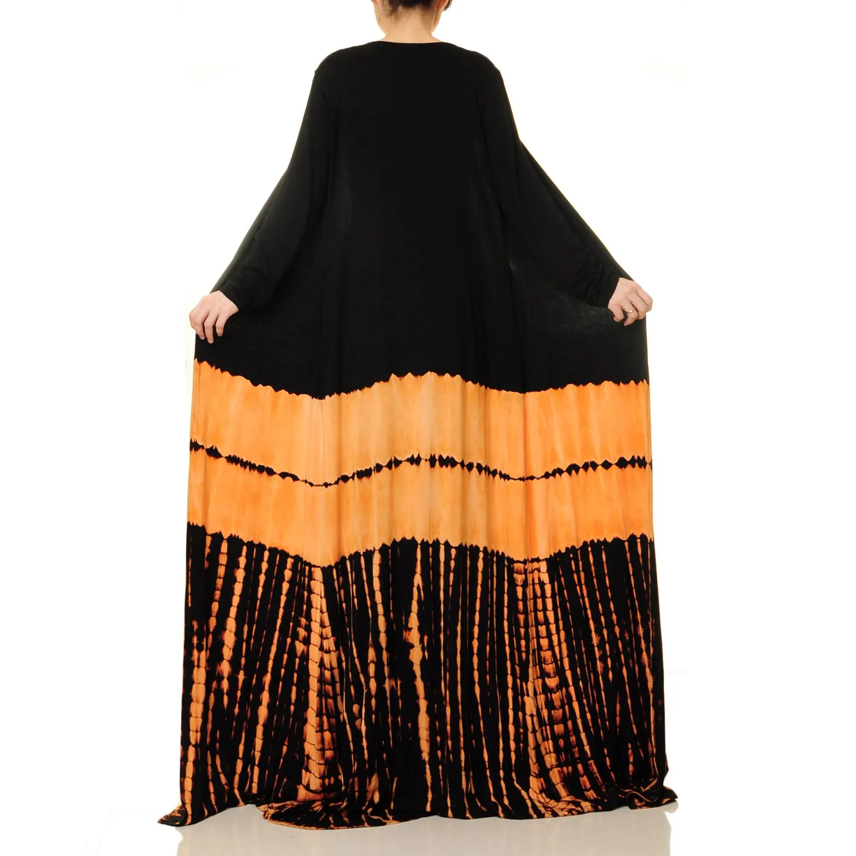 Black and gold gradient lace-up robe - Image 8