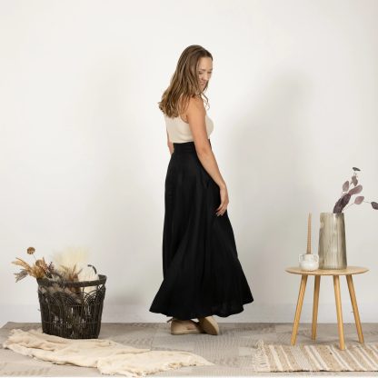 Black high waist maxi skirt - Image 5
