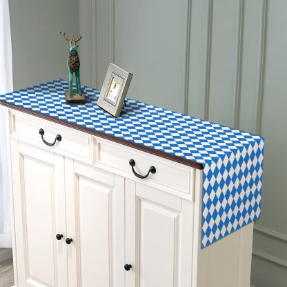Blue and White Harlequin Table Runner - Image 4