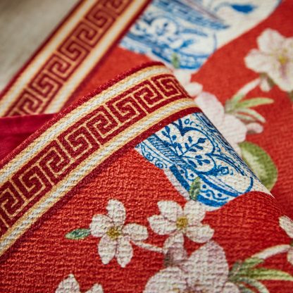 Blue and white porcelain plum blossom table runner - Image 5