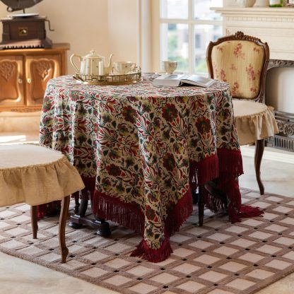 Bohemian Brocade Tassel Tablecloth - Image 11