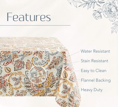 Bohemian Floral Medallion Tablecloth - Image 3
