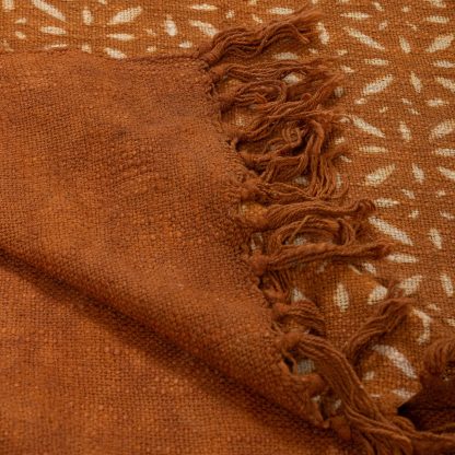 Caramel Starburst Tassel Woven Throw Blanket - Image 6