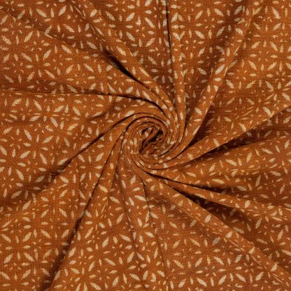 Caramel Starburst Tassel Woven Throw Blanket - Image 2