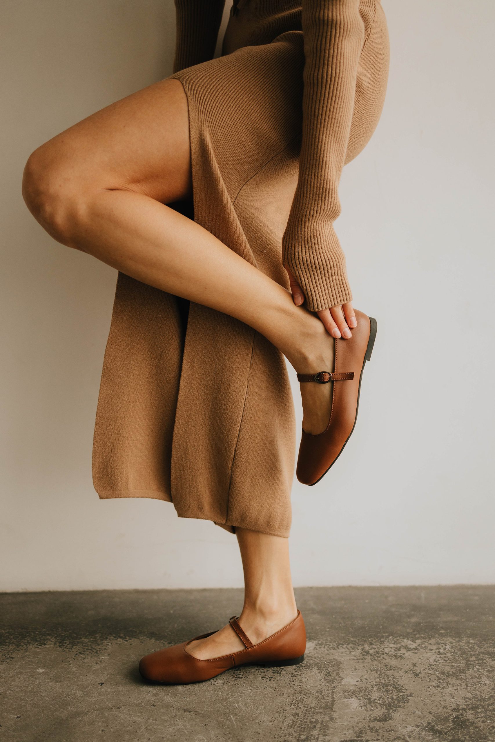 Classic Round Toe Mary Jane Flats - Image 2