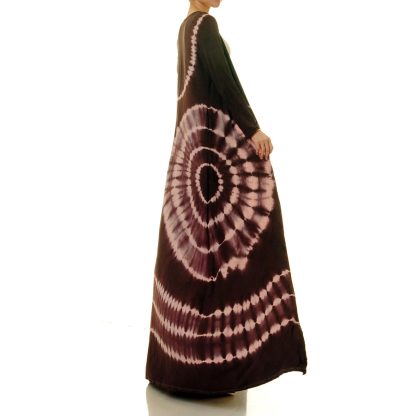 Coco Halo Spiral Tie-Dye Double-Breasted Lace-Up Robe - Image 2