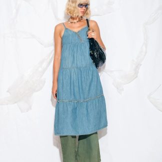 Denim layered sundress