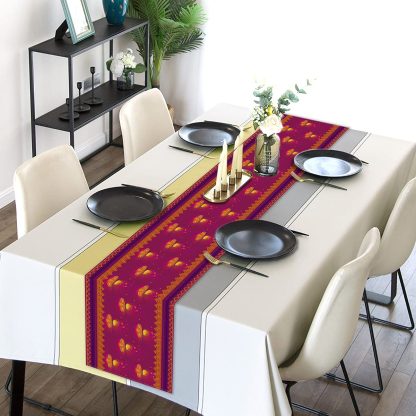 Diwali Oil Lamp Table Runner