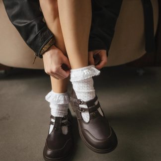 Double-strap T-bar Mary Janes