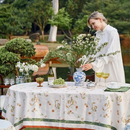 Dragon Chrysanthemum Scattered Tablecloth - Image 2