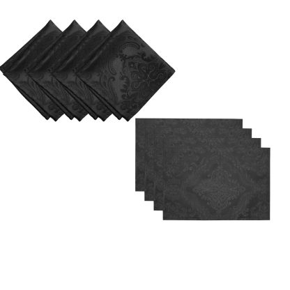 Elegant black jacquard tablecloth - Image 4