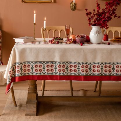 Ethnic embroidery floral tablecloth - Image 2