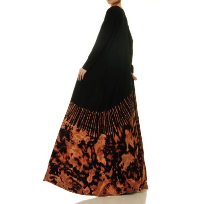 Flame-colored night amber lace robe outer wear - Image 2