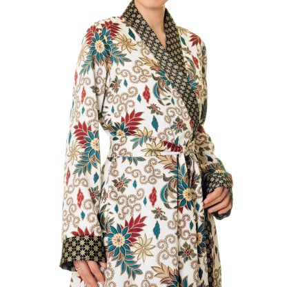 Forest Flower Colorblock Lace-Up Robe - Image 9
