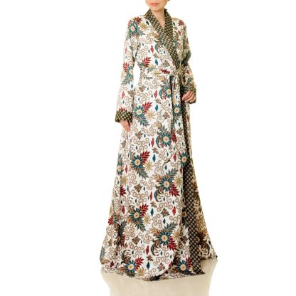 Forest Flower Colorblock Lace-Up Robe - Image 6