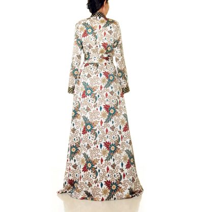 Forest Flower Colorblock Lace-Up Robe - Image 5