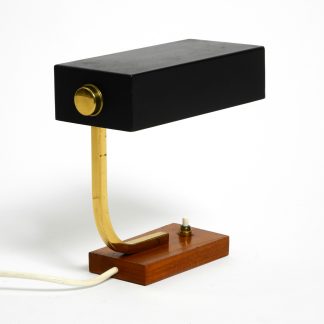 Black rectangular table lamp
