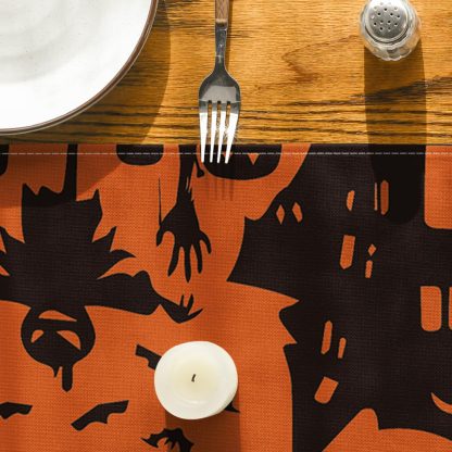 Haunted House Silhouette Table Runner - Image 5