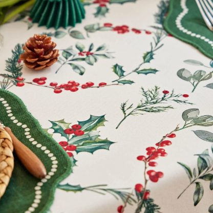 Holly Wreath Tablecloth - Image 6