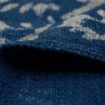 Indigo Vine Tassel Woven Throw Blanket - Image 8