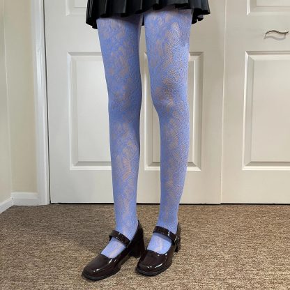 Fresh light blue lace tights - Image 7