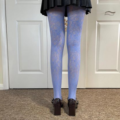 Fresh light blue lace tights - Image 5