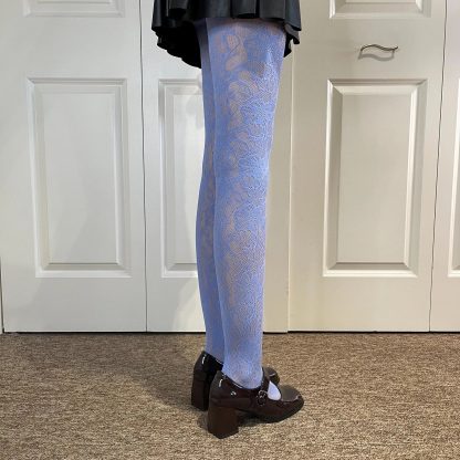 Fresh light blue lace tights - Image 3