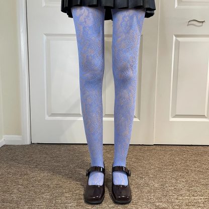 Fresh light blue lace tights - Image 2