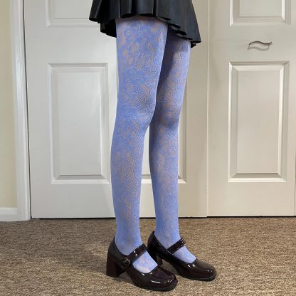 Fresh light blue lace tights - Image 8