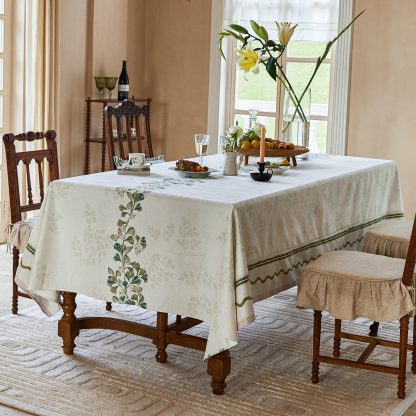 Light Leaf Shadow Center Axis Tablecloth - Image 6