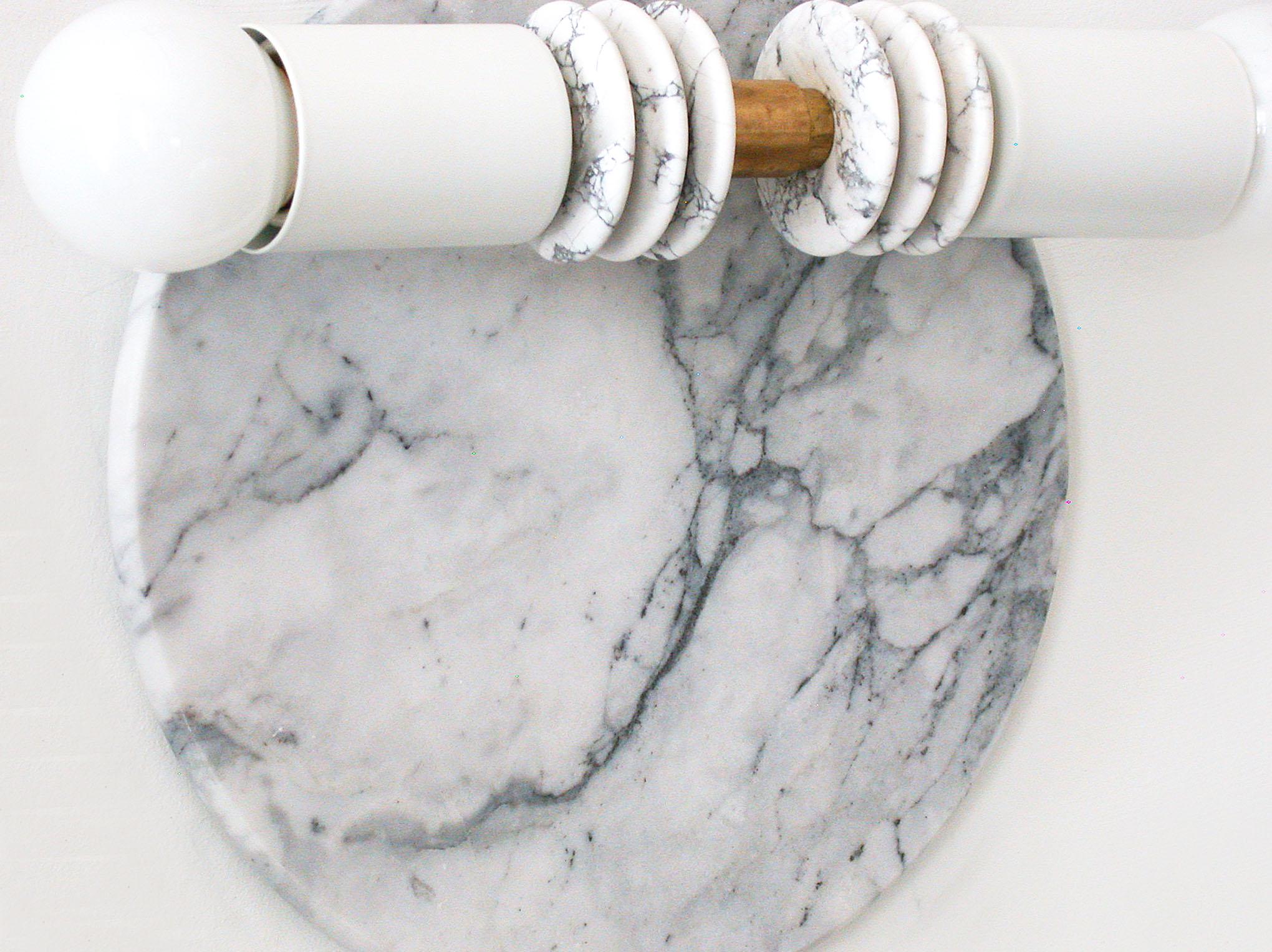 Marble and stacked disc wall light - Image 6