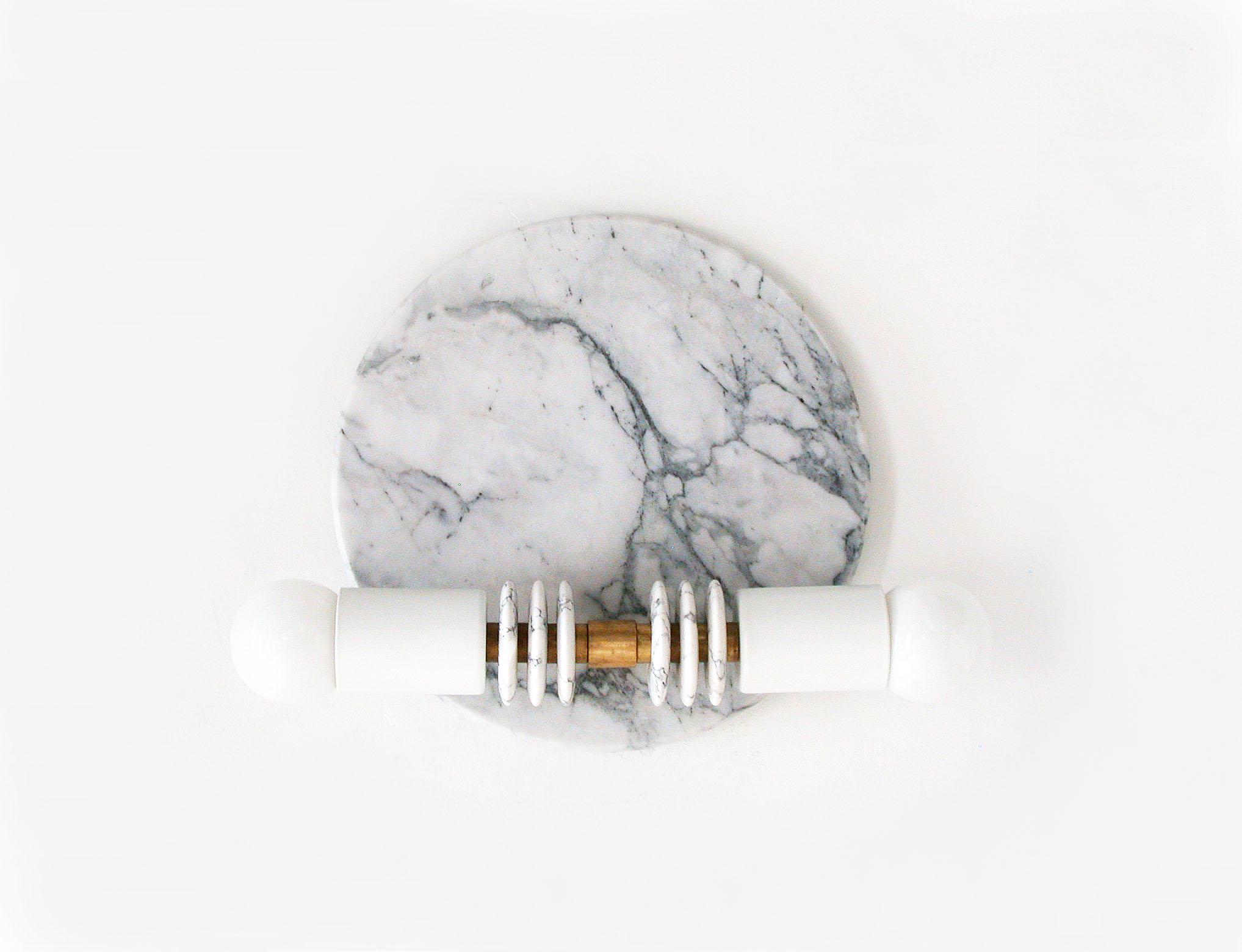 Marble and stacked disc wall light - Image 4