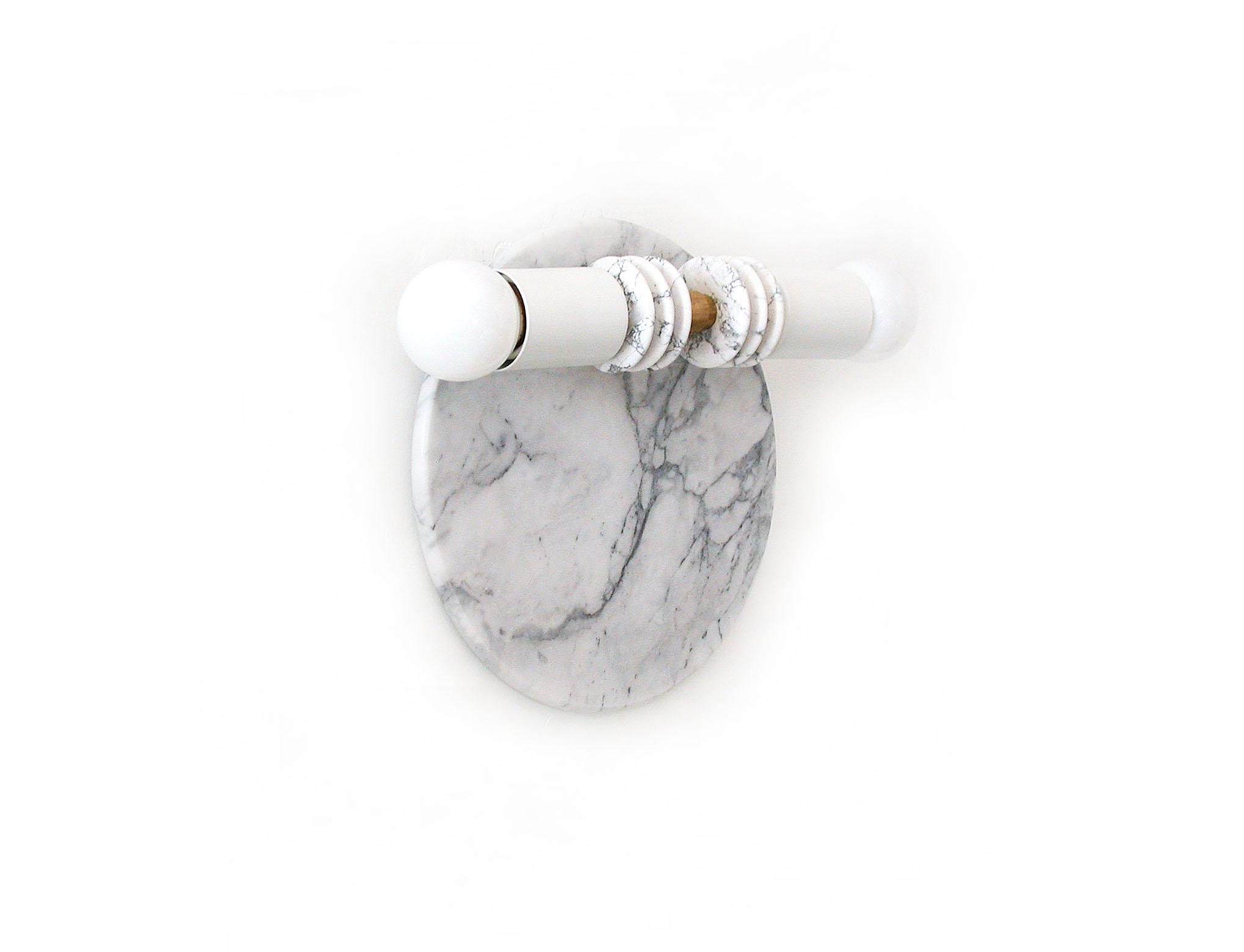 Marble and stacked disc wall light - Image 3