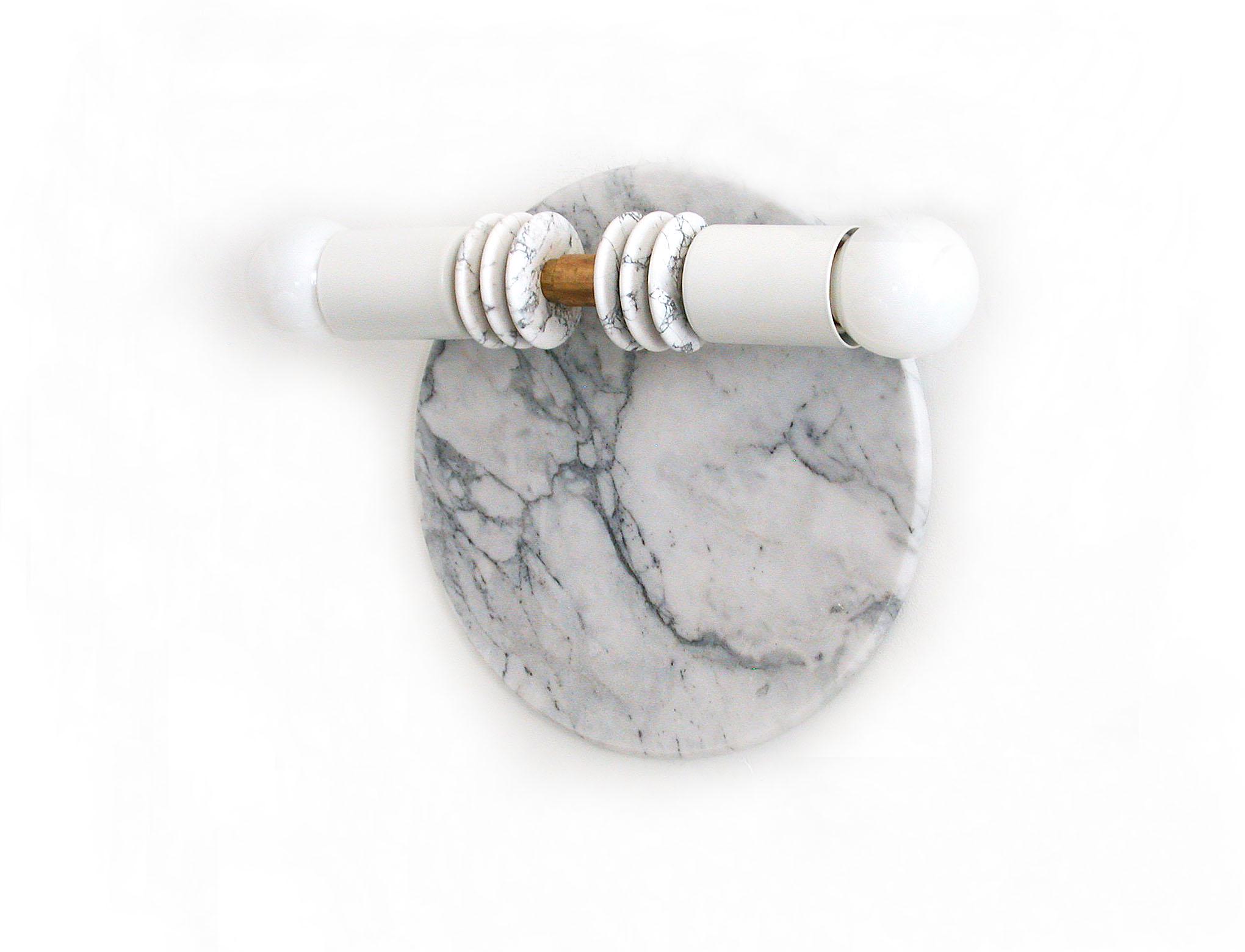 Marble and stacked disc wall light - Image 2