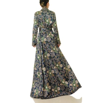 Midnight Garden Wrap Robe - Image 4