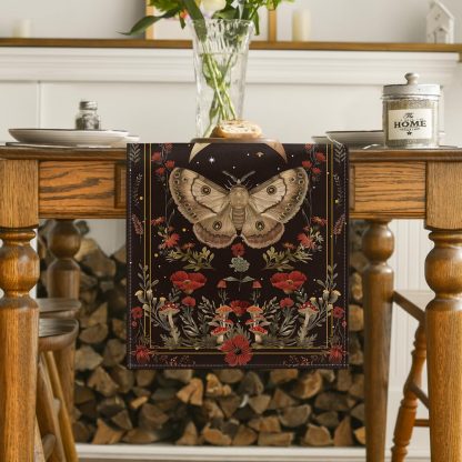 Midnight Moth and Moon Table Runner - Image 4