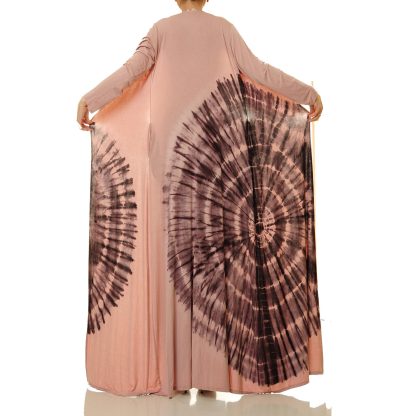 Misty pink halo lace-up robe outer wear - Image 7