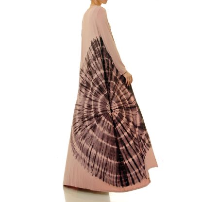 Misty pink halo lace-up robe outer wear - Image 5