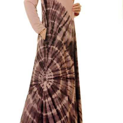 Misty pink halo lace-up robe outer wear - Image 2
