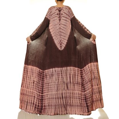 Mocha mist powder V-shaped lace robe outer wear - Image 4