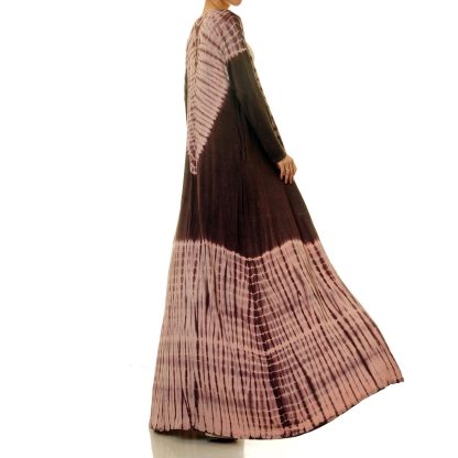 Mocha mist powder V-shaped lace robe outer wear - Image 3