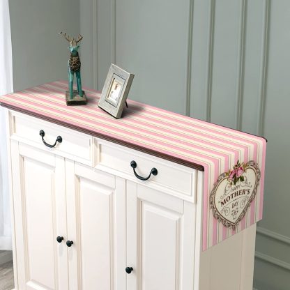 Mother's Day Heart-Shaped Rose Table Runner - Image 2