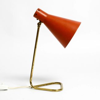 Orange cone table lamp
